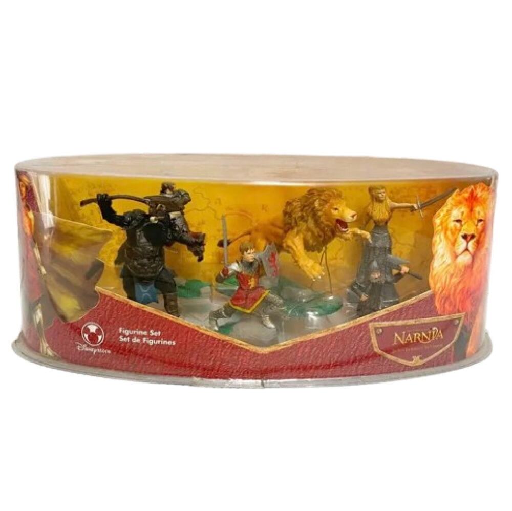 DISNEY STORE Chronicles Of Narnia Lion Witch Wardrobe 6 Pc Figurine Set NIB